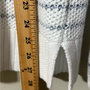 Chaps by Ralph Lauren women's size XL Blue and White Striped Sweater long sleeve thumbnail 2