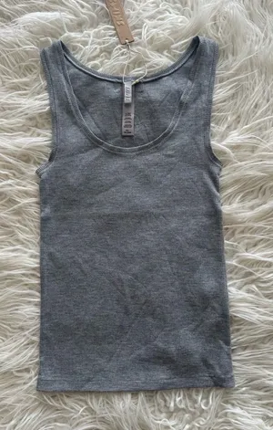 Skims Soft Lounge Tank Top Heather Grey Size XS thumbnail 1
