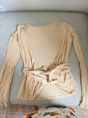 Exercere ballet beige wrap top XS/S Tan thumbnail 4
