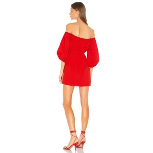 Camila Coelho Red Archer Off Shoulder Mini Dress Size Small‎ thumbnail 2