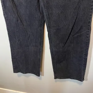 Old Navy Curvy Extra High-Rise Wide Leg Jeans Washed Black Size 12 Stretch Denim thumbnail 3