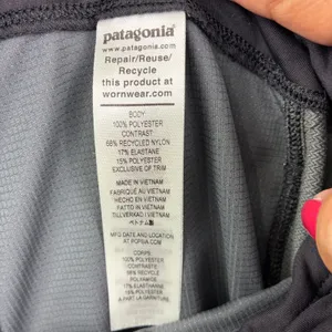 Patagonia Wind Shield Pants Women XS Black Athletic Gorpcore Reflective Running thumbnail 7