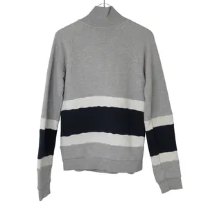 Adidas Originals Sudadera Trefoil Color Block Gray Black Half Zip Pullover XS thumbnail 4