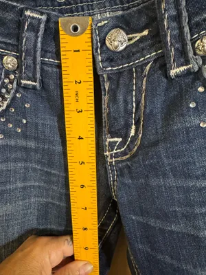 Miss Me JE5453B7R Bootcut Rhinestone Sequin Pocket Jeans thumbnail 10