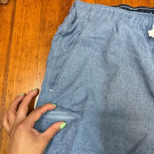 Men's Athletic Chambray Drawstring Shorts thumbnail 2
