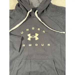 Under Armour Women's‎ XL Black Hoodie White Wording Hooded Sweatshirt Boxy Fit thumbnail 2
