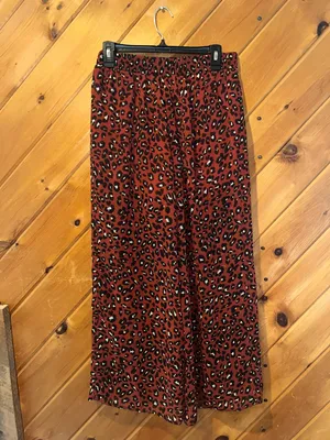 Inspired hearts cheetah sheer shorts w/ wide leg pants thumbnail 3