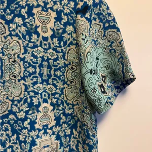 Lulu's Blue and Gray Patterned Mini‎ Dress thumbnail 4