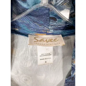 NWOT Savee Laguna Beach Women's Peacock Feather Mini Dress Multicolor Small thumbnail 9