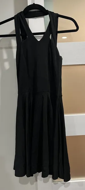 Other Stories‎ Black Halter Neck Fit Flare Dress Womens Size 4 thumbnail 1