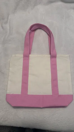 Pink and Cream Tote Bag thumbnail 2