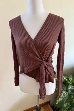 Abercrombie & Fitch Ribbed Long Sleeve Shirt thumbnail 1