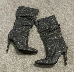 JESSICA‎ SIMPSON Layzer Rhinestone Slouch Boots size 8 thumbnail 1