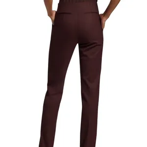 St. John Womens Brown Dress Pants with Belt Loops Sz S Retail $795 thumbnail 6