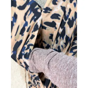 Flawed Karina Grimaldi abstract animal Print culotte jumpsuit elastic waist‎ thumbnail 4