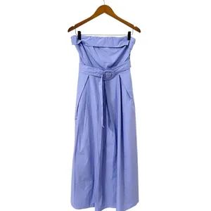Lulus Trendsetting Choice Periwinkle Strapless Midi Dress With Pockets size M thumbnail 4