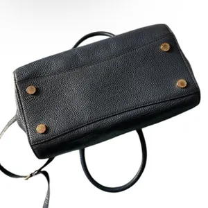 Michael Kors Traveler Satchel in Navy Pebbled Leather thumbnail 6