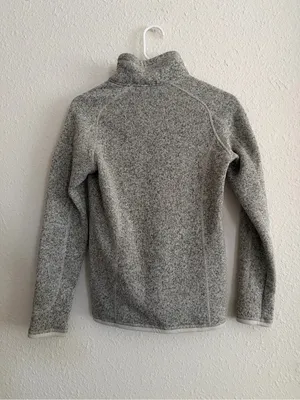 Patagonia Light Gray Half-Zip Fleece Pullover thumbnail 5