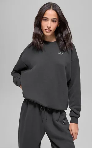 NWT ALO Accolade Crew Neck Pullover in Anthracite Size XL thumbnail 1