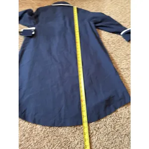 Pomander Place by Tuckernuck Navy Perkins Shirt Dress sz M Shift Mini NWT thumbnail 7