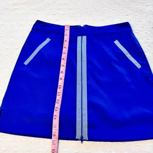 Lady Hagen Navy Blue Golf Skort‎ Brocade Trim Women’s Size 6 thumbnail 4