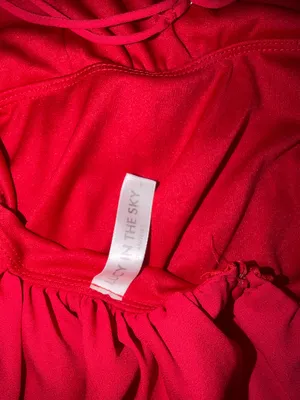 Lucy in the Sky Red Romper thumbnail 3