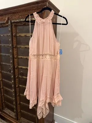 NWT Free People sheer gauze Go Lightly slip dress thumbnail 2