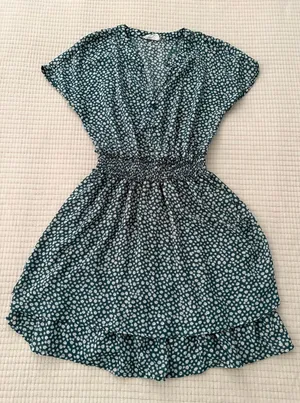 Sienna Sky Green White Floral Dress Size Small Small thumbnail 1