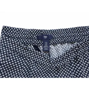 Gap Navy White Geometric Print Pull-On Pants Elastic Waist Size S thumbnail 3