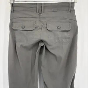 Prana Womens Size 4 Gray Convertible Hiking Pants‎ Roll Up Snap Outdoor Travel thumbnail 6