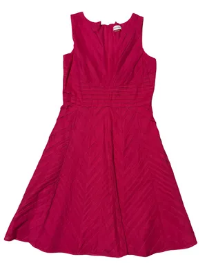 Calvin Klein Fuchsia Fit-and-Flare Dress thumbnail 1