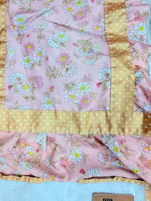 Floral Durable Classic Hand Wash Only Kitchen Apron with 2 Pockets kitchen help Pink thumbnail 2