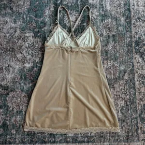 Beverly and Beck Velvet Mini Dress S Gold Lace Homecoming Romantic Coquette thumbnail 7
