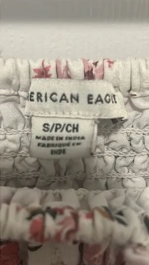American Eagle smockedPuff Sleeve SquareNeck Blouse thumbnail 4