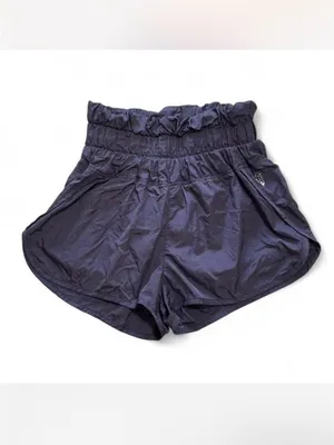 Free People Movement The Way Home Run Shorts Deep Sea Indigo Purple XS thumbnail 3
