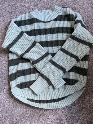 Striped Green Sweater thumbnail 1