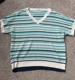 Rio and Ryan Striped Top Blue thumbnail 1