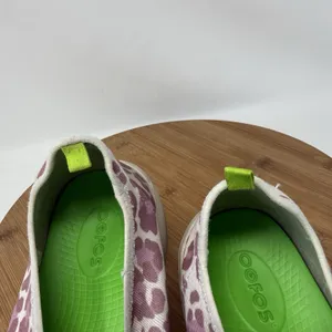 Oofos OOmg Eeze Low Pink Leopard Recovery‎ Slip On Shoes Comfort READ Womens 9 thumbnail 8