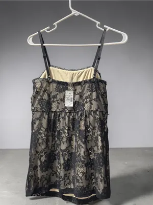 Maurices Lace Overlay Floral Spaghetti Strap Blouse with Adjustable Straps thumbnail 3