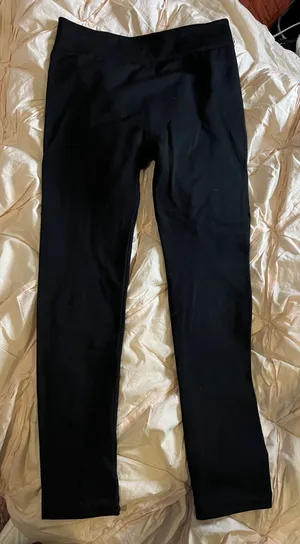 Time & Tru XL Warm Winter Black Leggings thumbnail 1