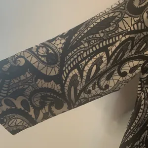 Chico's Black and Cream Long Sleeve Dress thumbnail 9