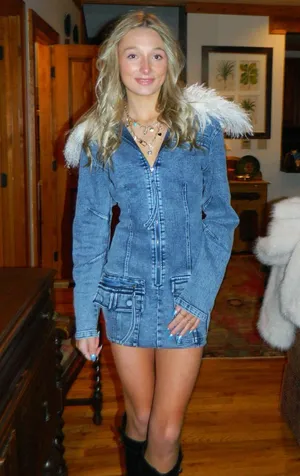 Denim dress Blue Size XS thumbnail 1