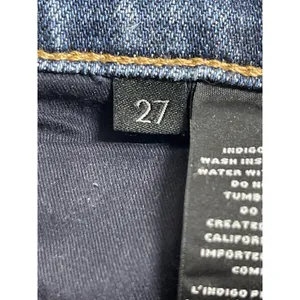 J. Brand Women's Blue Raw Frayed Hem High Rise Straight Denim Jeans Pants Sz 27 thumbnail 6