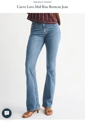 NWT Abercrombie Curve Love Boot cut Jeans thumbnail 2