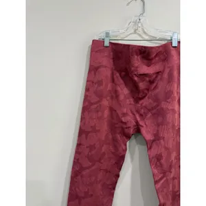 Gymshark Adapt Camo Seamless Leggings High Waisted Burgundy Red Tights M/L thumbnail 3