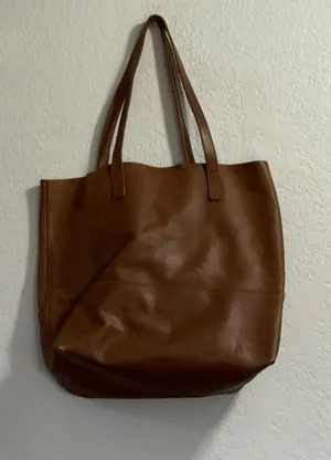 Able mamuye classic tote bag brown purse 17x14 thumbnail 1