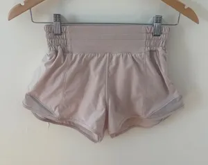 Lululemon Hotty Hot High-Rise Lined Short 2.5 Pink Athletic Running Shorts 2 thumbnail 1
