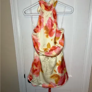 New NWT Peppermayo Diablo Backless Mini Dress - Mimosa Blossom size 2 thumbnail 3