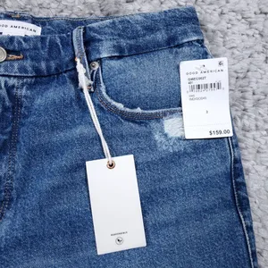 Good American The Weekender Distressed Relaxed Tapered Leg Jeans Size 2 26 thumbnail 7