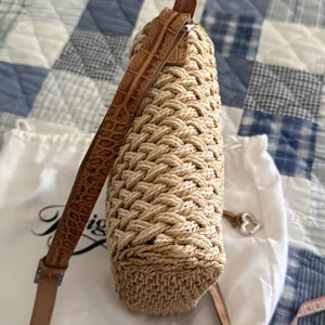 Brighton Emme woven crossbody bag with heart charm and dust bag thumbnail 14